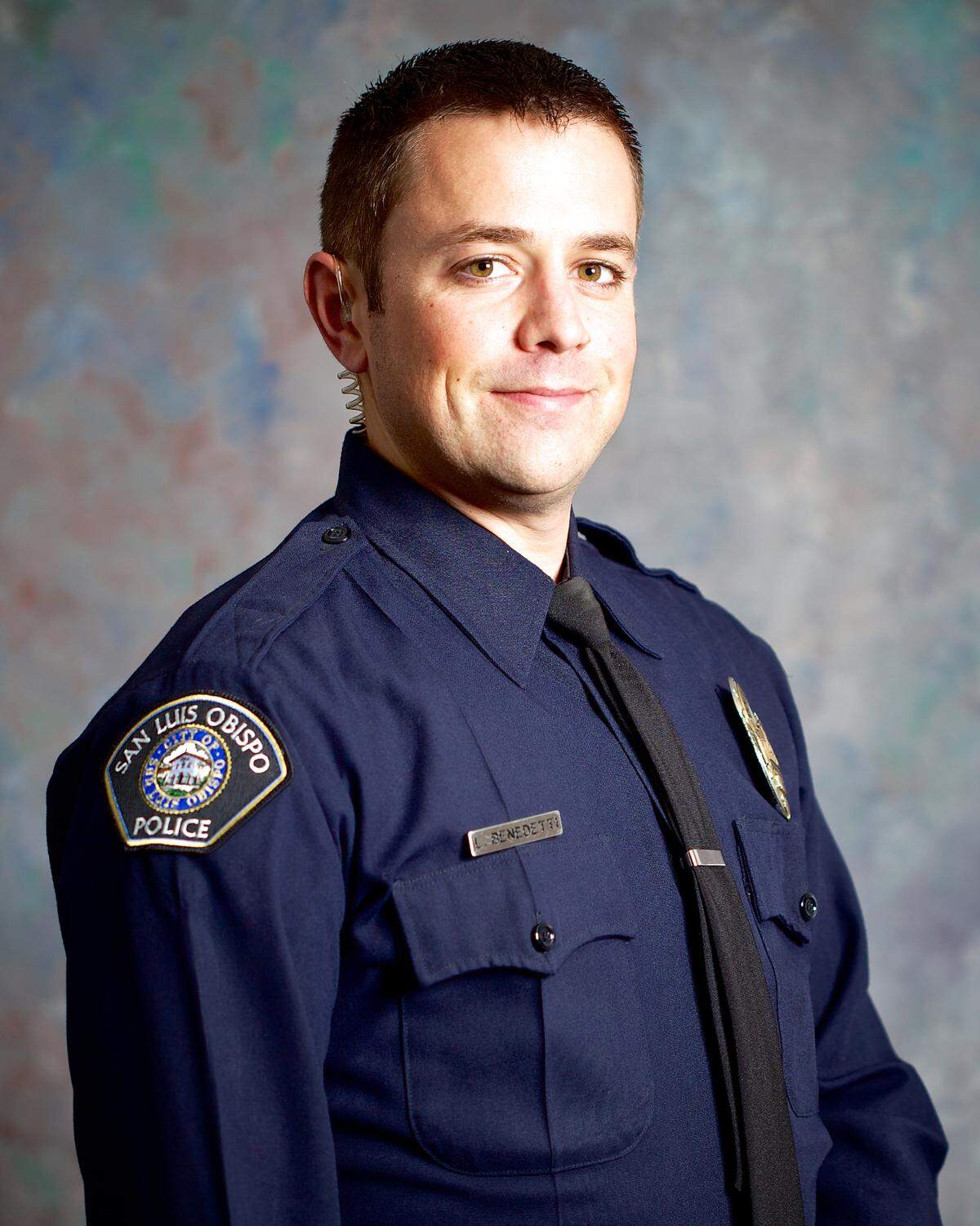San Luis Obispo Police Det. Luca Benedetti was killed in a the line of duty while serving a search warrant to suspect Edward Zamora Giron on Monday, May 10, 2021, at his apartment.
