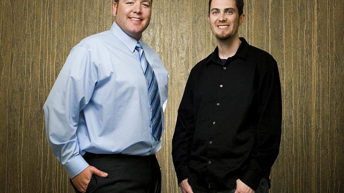 Brian Weiss, left, and Forrest Hatfield of ITECH Solutions in San Luis Obispo.