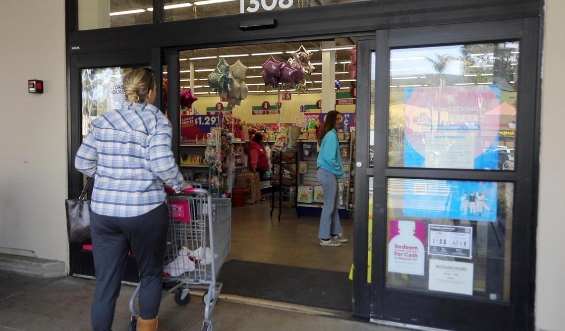 The San Luis Obispo 99 Cents Only Store is closing. Customers shopping at the store on April 5, 2024.