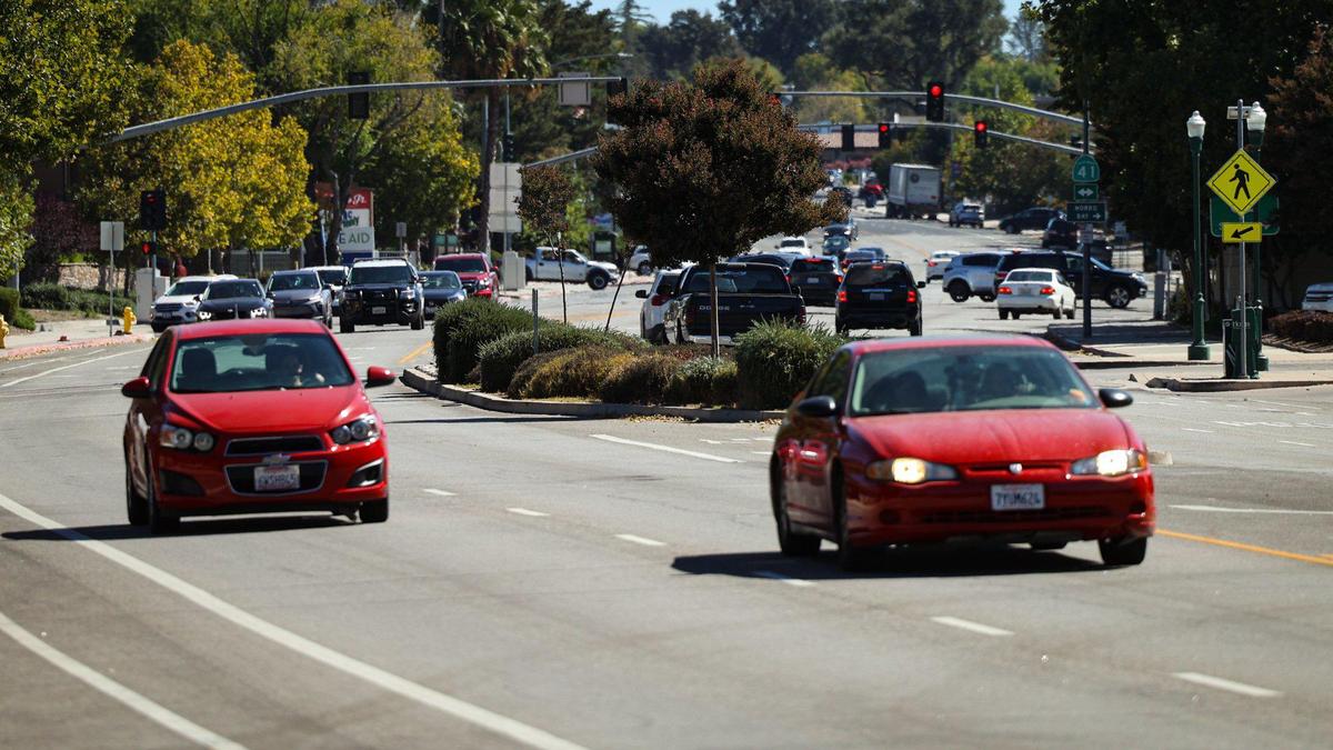 Atascadero has proposed reducing El Camino Real to 2 lanes downtown seen here Oct. 12, 2023.