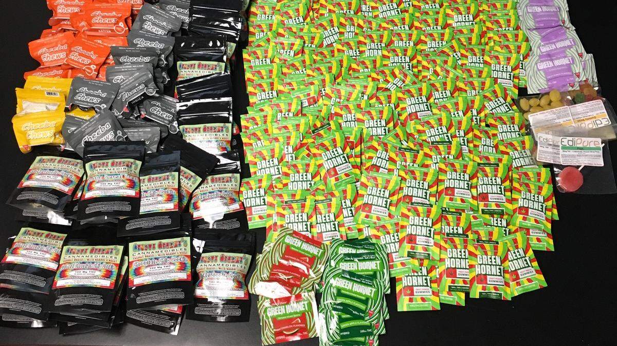 A traffic stop and subsequent search warrant in Buellton allegedly yielded the seizure of $60,000 in cannabis products, including dried marijuana flowers, vape pens and edibles on Friday, police said.