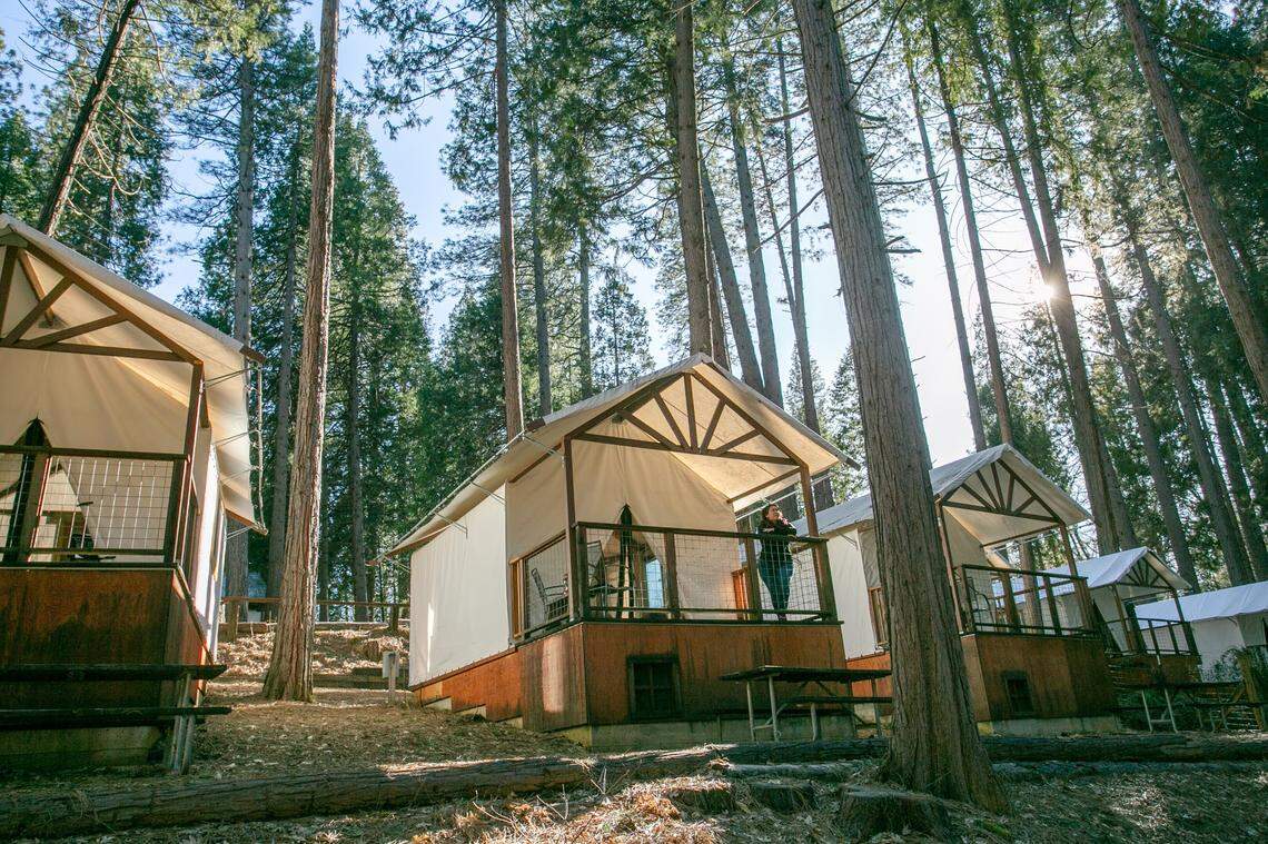 Inn Town Campground in Nevada City was named No. 1 on USA Today’s Best10 list of the top RV campgrounds in the United States. The campground offers glamping tents.