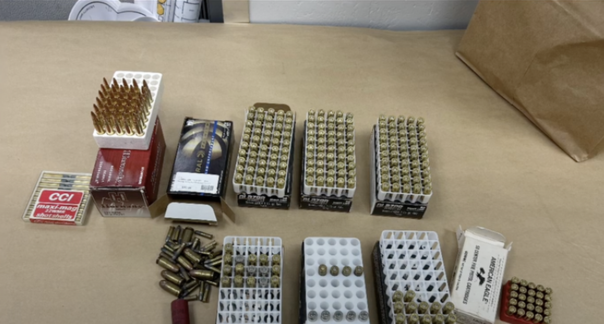 After being arrested on suspicion of stealing $1,600 in coins from a machine at Bob’s Car Wash in Grover Beach on May 5, 2026, Anthony Chargualaf, 43, was discovered to be in possession of a stolen cargo trailer, illegal firearms, ammunition and stolen property.