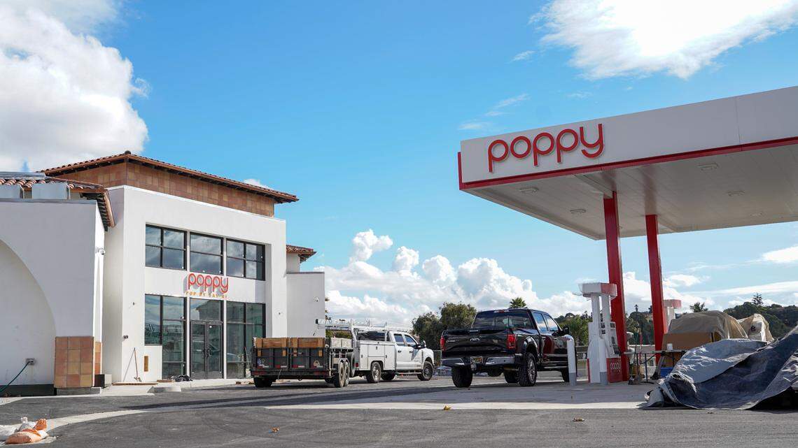 The Poppy Market gas station and convenience store in Pismo Beach.