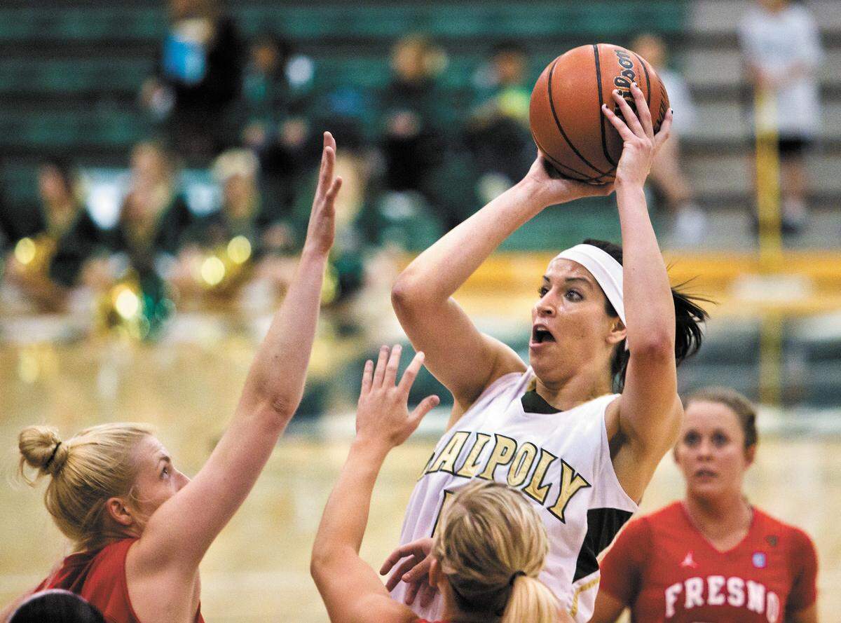 Cal Poly’s Kristina Santiago was one of the Mustangs’ best players of all-time. Santiago is an assistant coach with Cal Poly.
