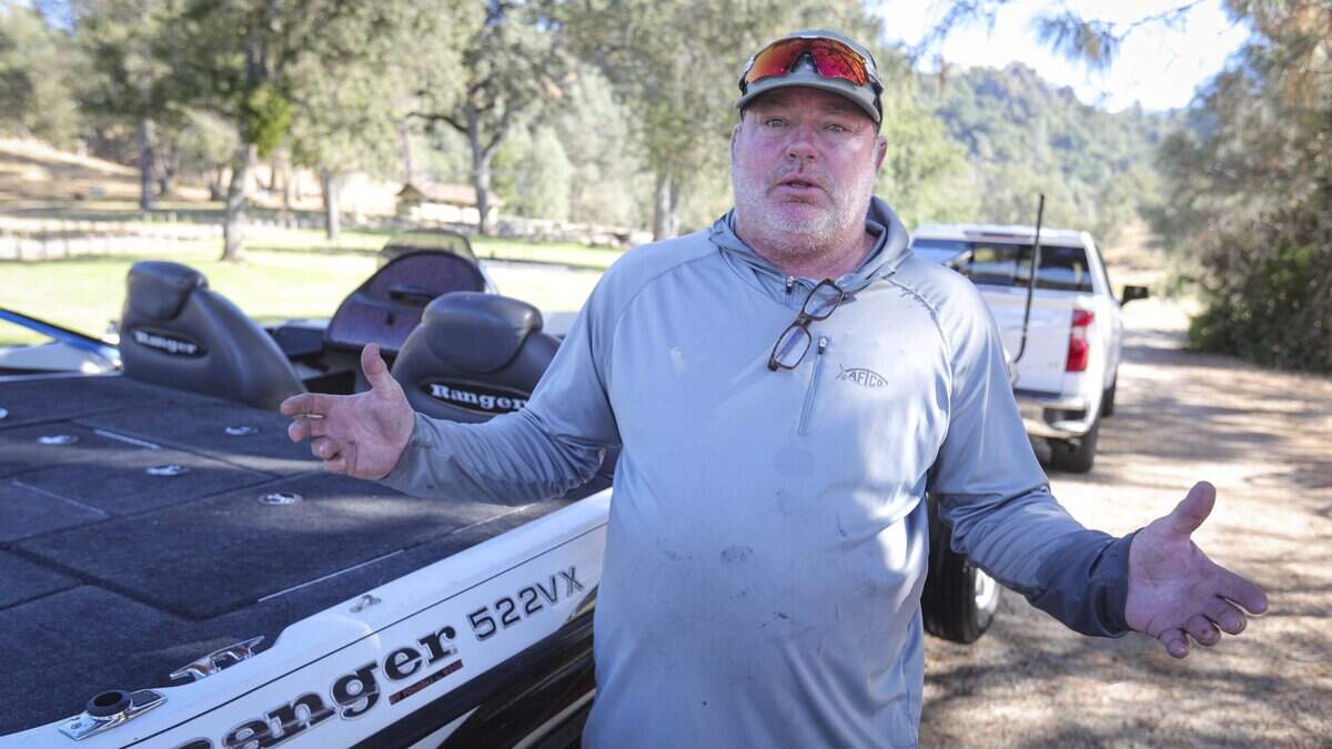 Lakewood resident Mike Byrum had a day of bass fishing at Santa Margarita Lake on Sept. 2, 2026. He’s concerned that the lake is too small to host ski boats that create large wakes.