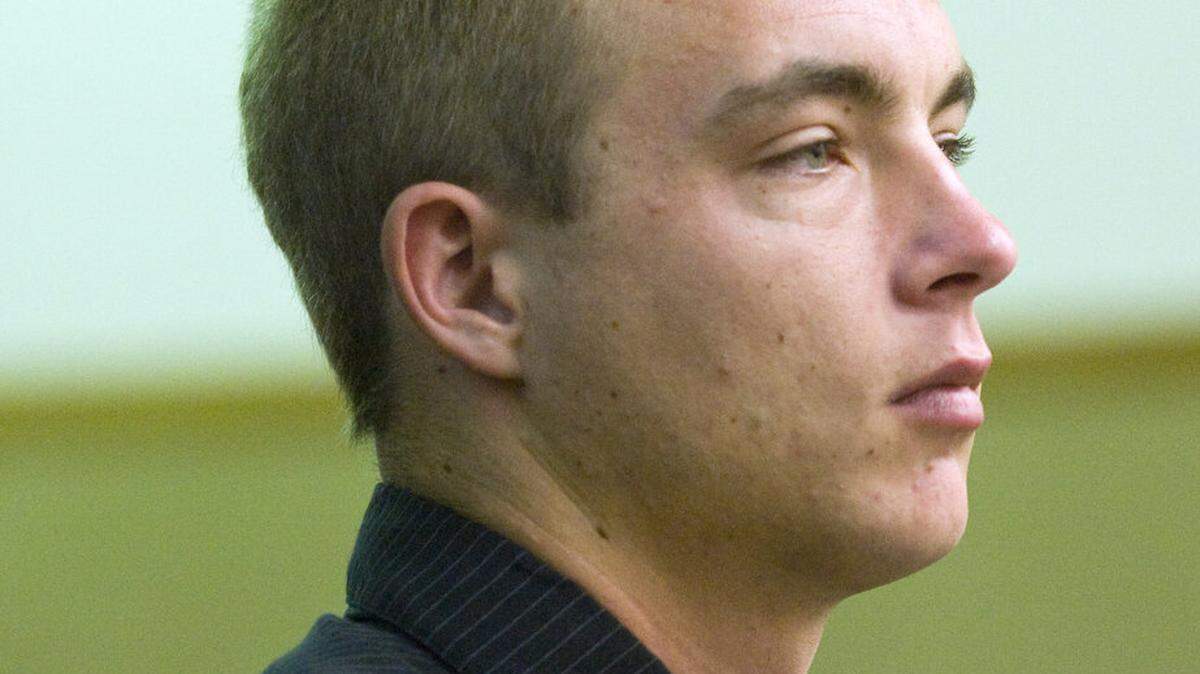 Tanner Mengore, 22, is arraigned Monday, Nov. 10, 2014, in San Luis Obispo Superior Court.