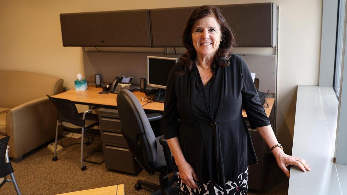 Debbie Arnold began serving as San Luis Obispo County’s 5th District Supervisor in 2013. The office walls have been cleared off and she is retiring after three four-year terms seen here on Dec. 16, 2024.