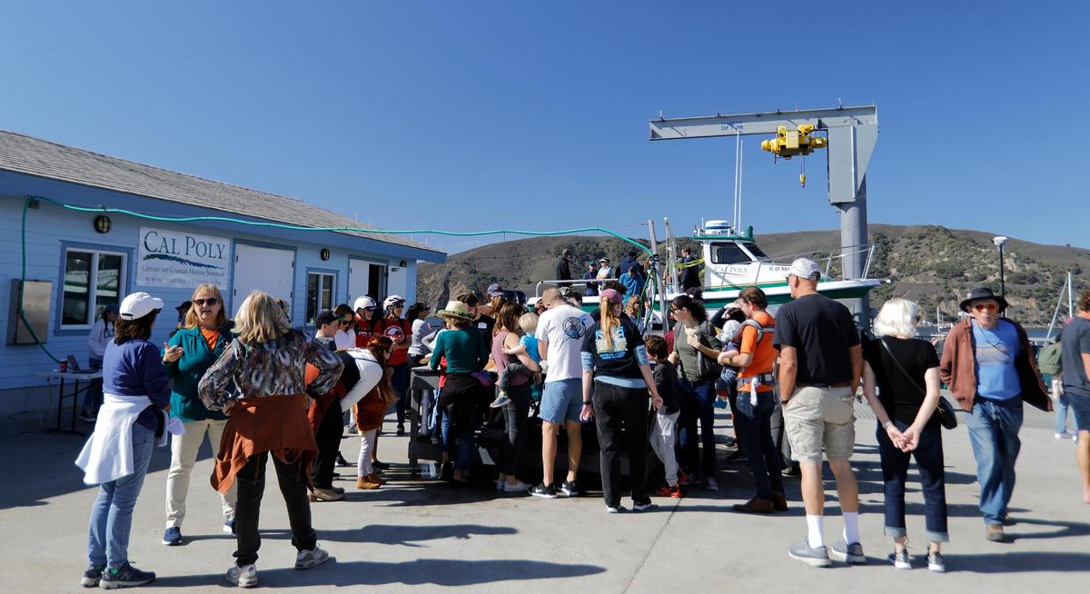 Cal Poly’s Center for Coastal Marine Sciences holds an open house at the Cal Poly Pier in Avila Beach on Saturday, Oct. 29, 2022.