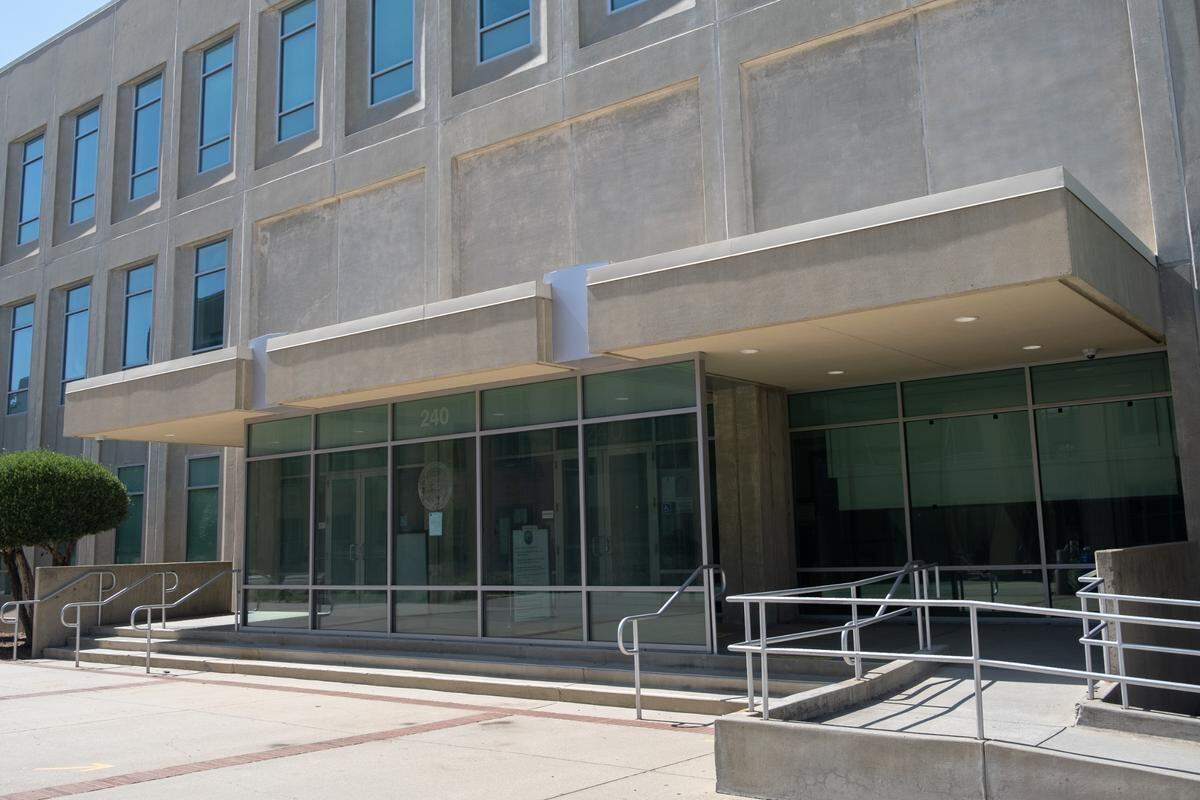The outside of the Monterey County Superior Court in Salinas, CA on May 24, 2022.