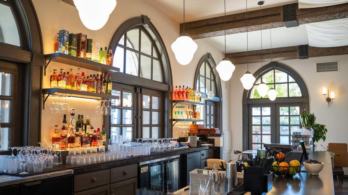 The Fortress Bar can be found inside The Anderson Paso, seen here on Tuesday, April 14, 2026. The restaurant is set to open April 16 after more than a year of remodeling and preparation.