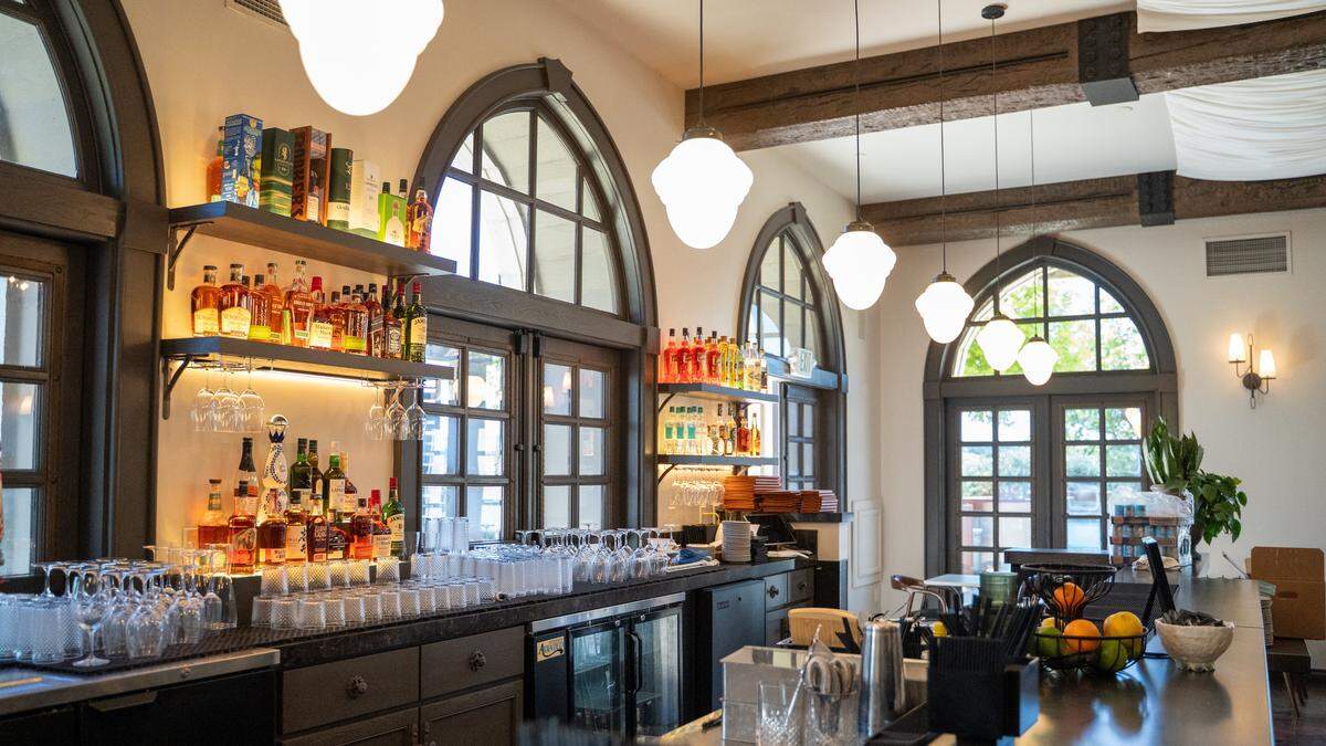 The Fortress Bar can be found inside The Anderson Paso, seen here on Tuesday, April 14, 2026. The restaurant is set to open April 16 after more than a year of remodeling and preparation.