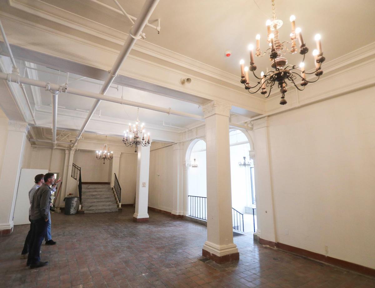 The renovation of Anderson Hotel Apartments is nearing the finish line, seen here on Sept. 16, 2024. The Housing Authority of San Luis Obispo will manage the living spaces, and the ground floor will have business spaces, some with returning clients.