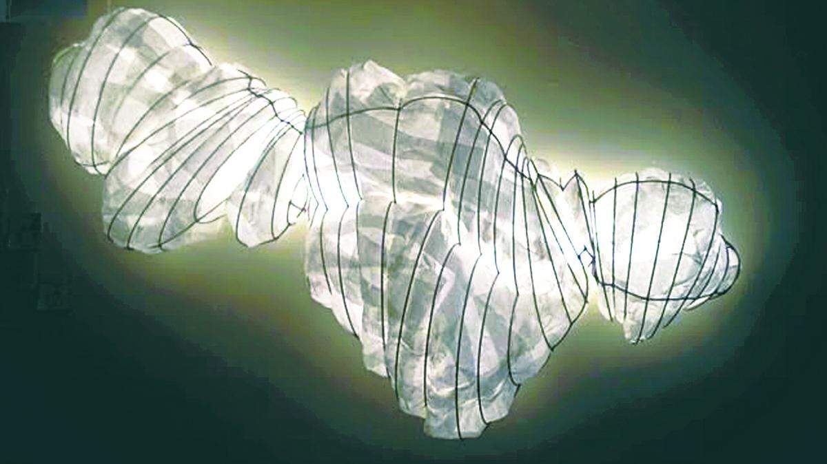 This sculpture by Ron Roundy is titled ‘Cloud.’