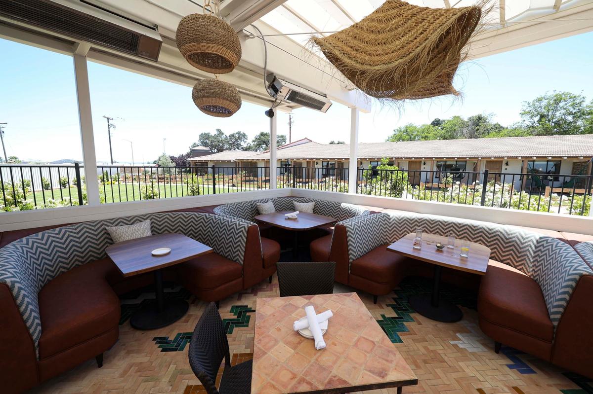 Ciao Papi restaurant has opened next to the pool. The River Lodge is near the corner of Highway 101 and 46. The Paso Robles property is a mid-century modern hotel built in 1947 recently updated as seen in these photos June 7, 2024.