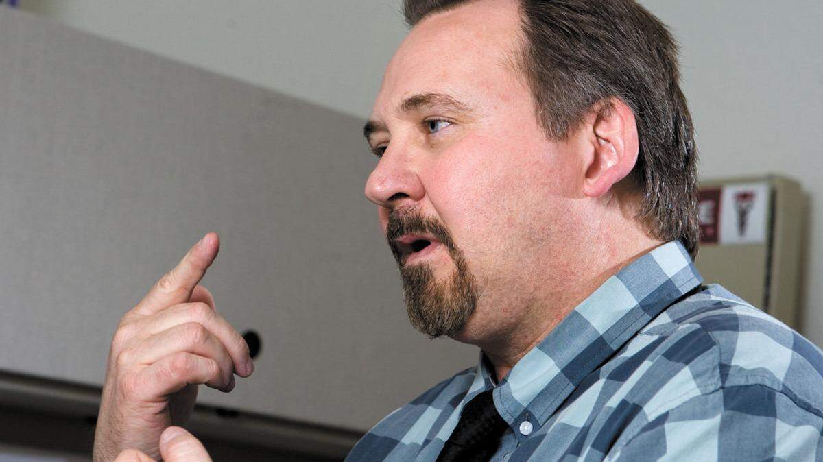Clark Guest, coordinator of the SLO County Drug and Alcohol Services Adult Drug Court Program, recounts a time that a drug dealer held a gun to his head and accused him of stealing. 