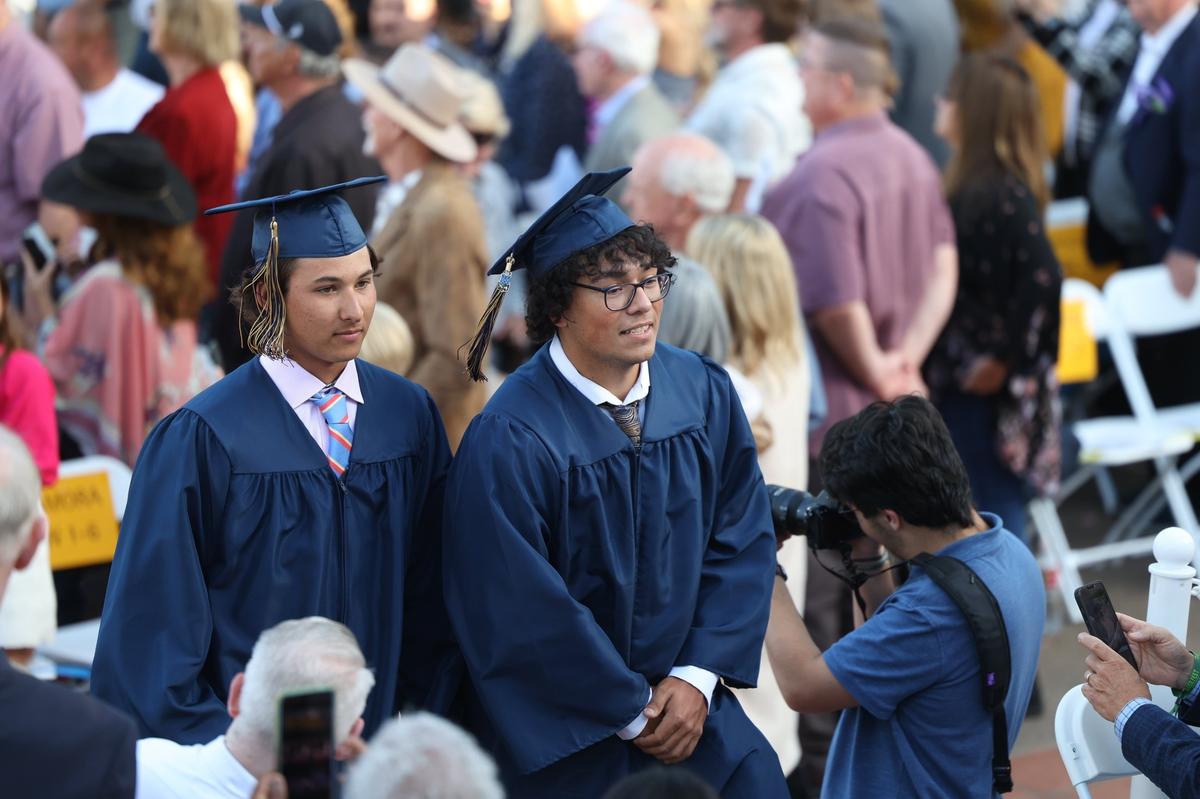 Mission College Prep awarded diplomas to 69 graduates on the steps of Mission San Luis Obispo on May 31, 2024.