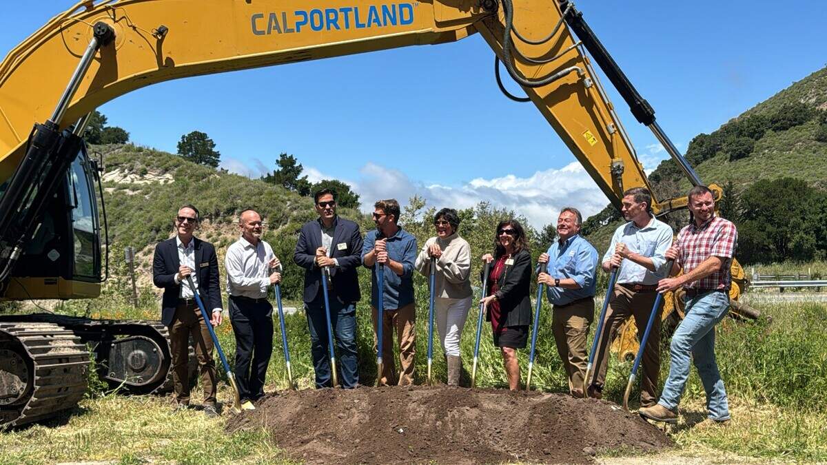 A groundbreaking was held on April 26, 2024, for the new roundabout coming to the intersection of Avila Beach Drive and Highway 101.