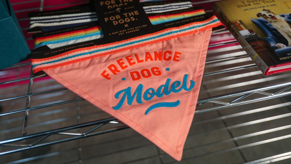 Dog kerchiefs are one of the items sold at Goodly, the online San Luis Obispo retailer previously known as the Sock Drawer.