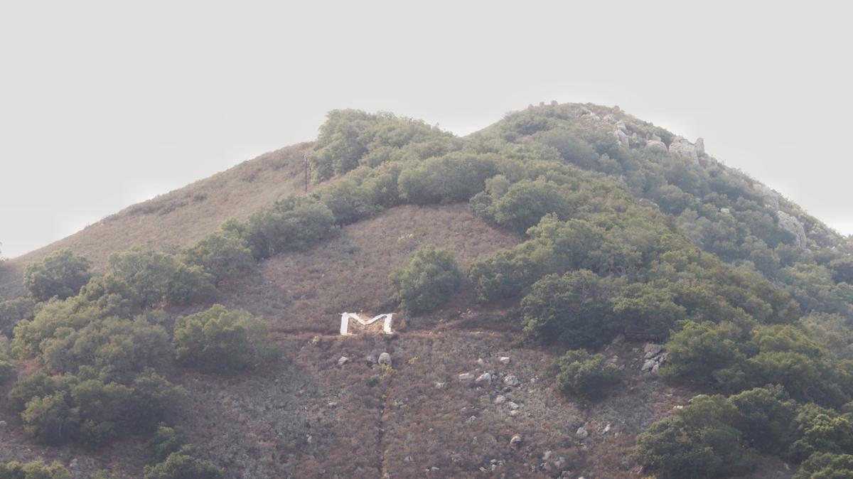 The big initial “M” on Cerro San Luis is often mistakenly thought to refer to the Madonna family. It actually stands for Mission High, and it was made by the class of 1966.