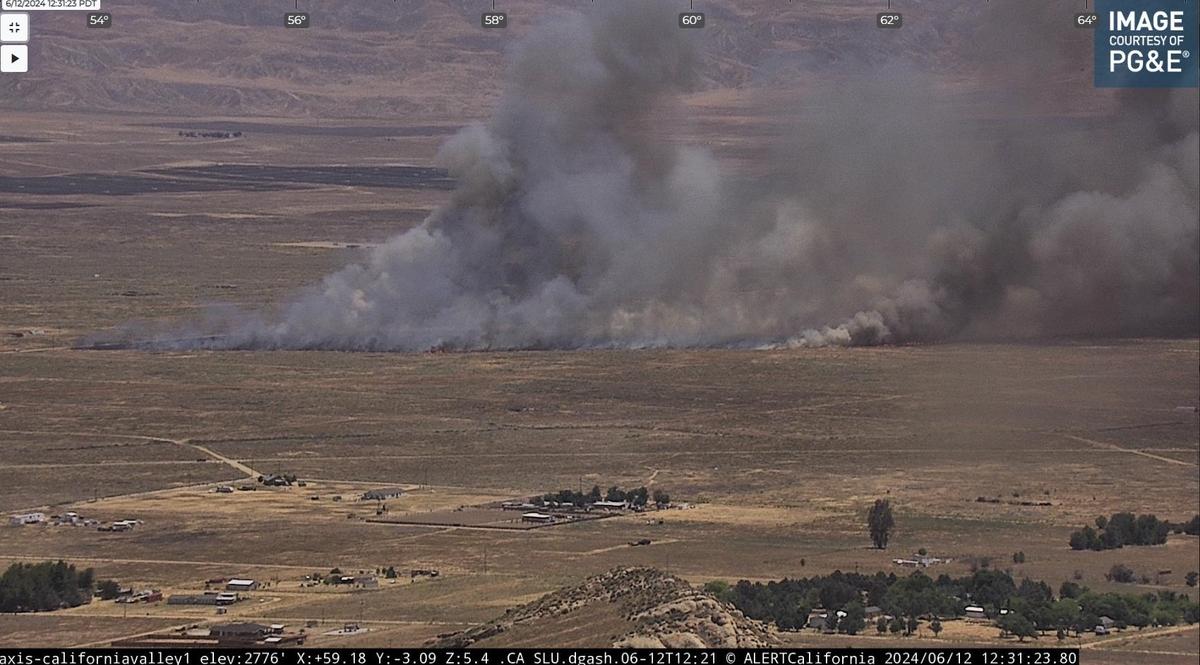 A wildfire broke out in California Valley on the afternoon of June 12, 2024, quickly growing to 1,410 acres.&nbsp;