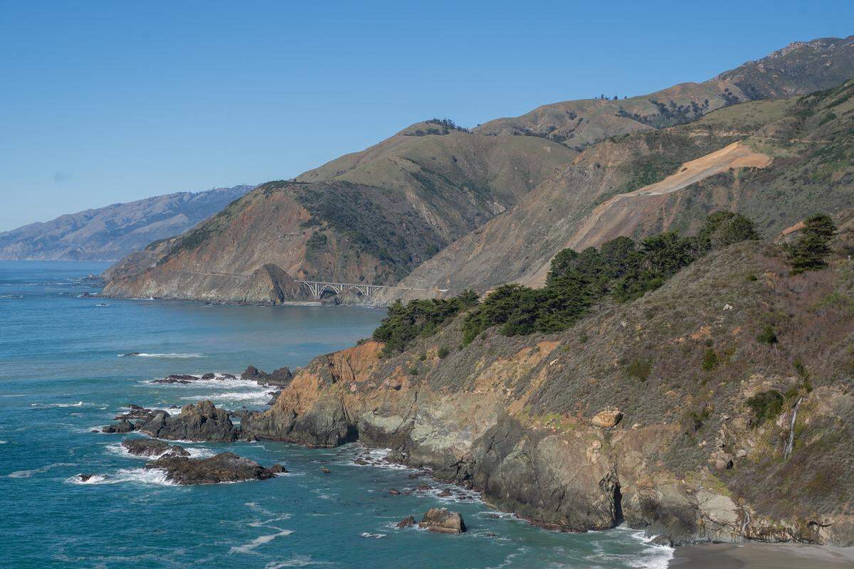 Highway 1 was reopened for business at Regent's Slide on Wednesday, Jan. 14, 2026. Highway 1 was closed for three years due to a pair of large landslides starting in January 2023.