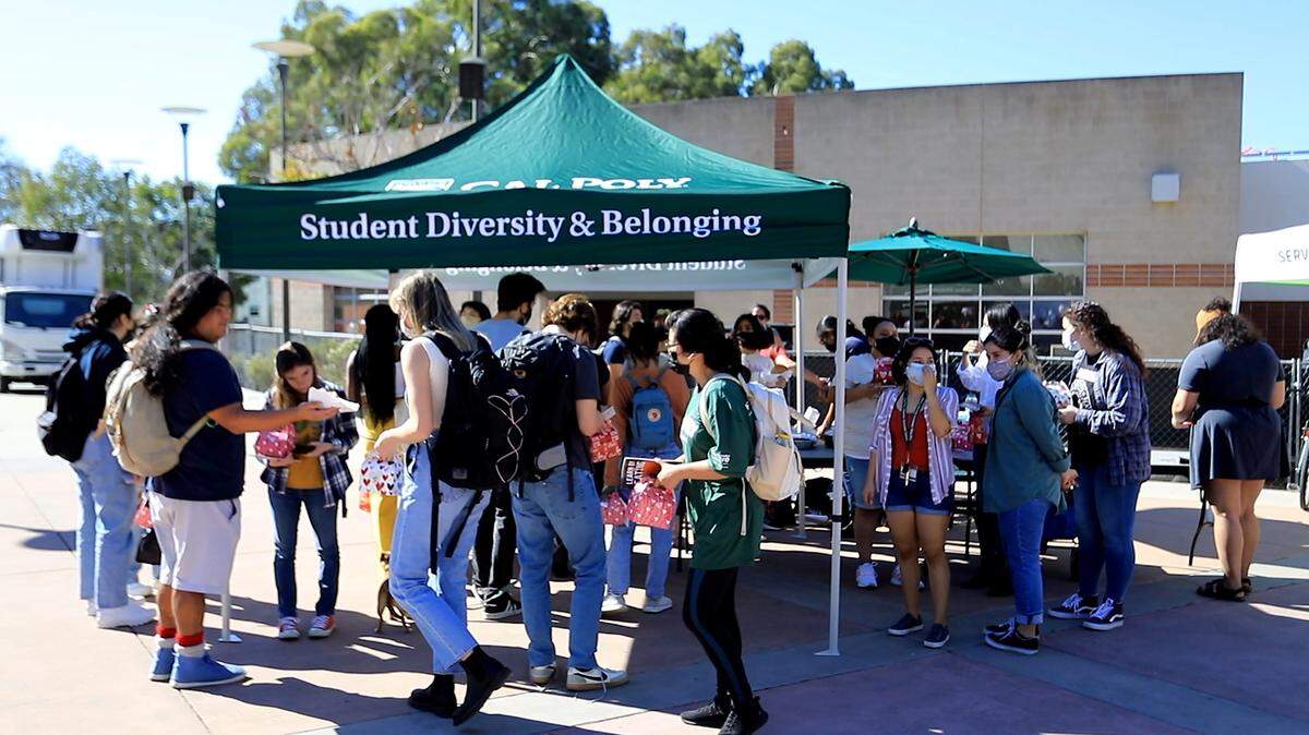 Student Diversity & Belonging held a boothing event at the University Union on Friday, Feb. 10, 2022, to hand out goodie bags and encourage self-care.