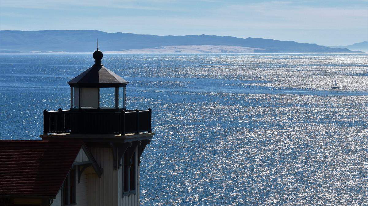PG&E Meteorologist John Lindsey photographed the Point San Luis Lighthouse looking toward Point Sal.