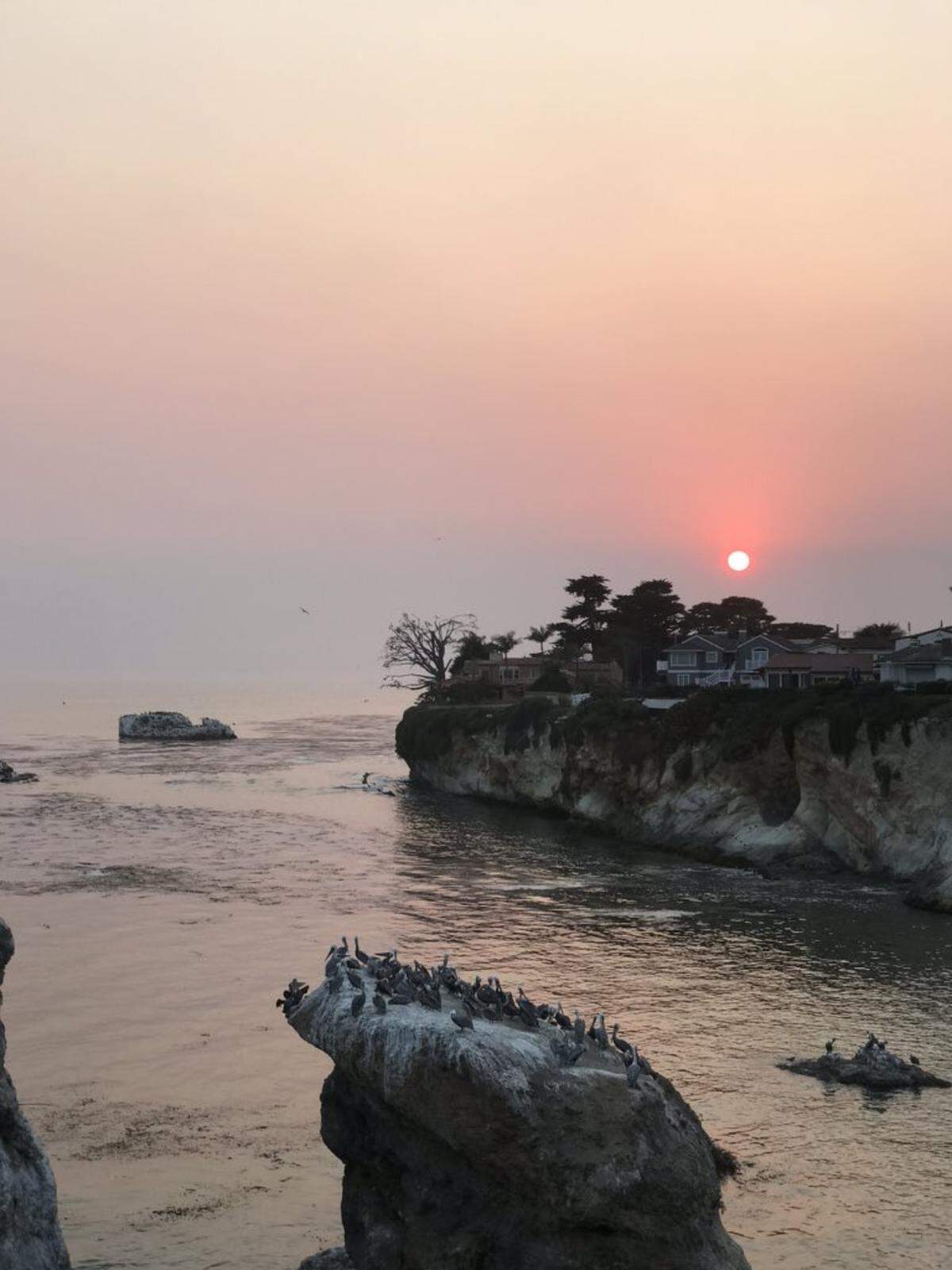Shell Beach at sunset on Tuesday, Aug. 18, 2020.
