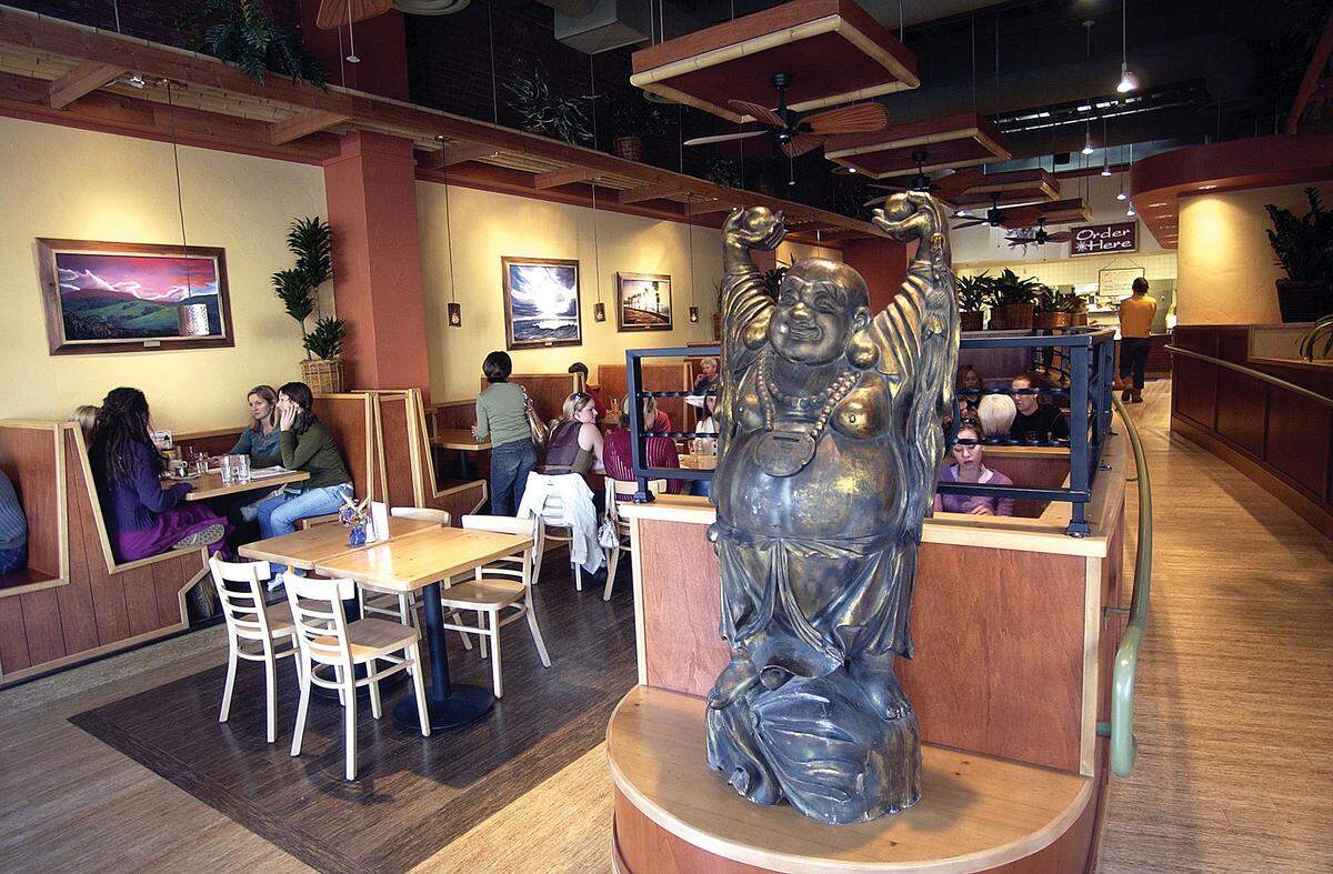 The inside of the Natural Cafe.