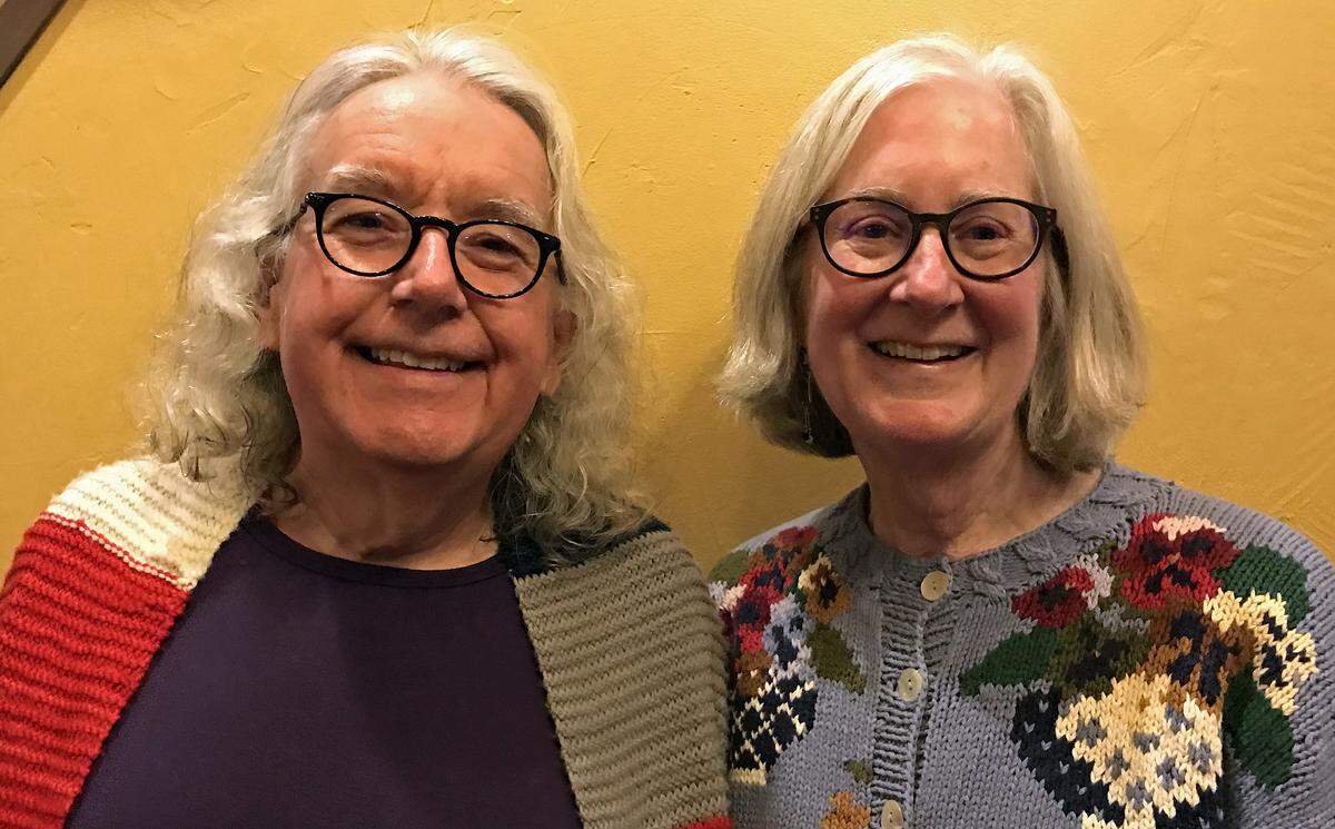 Oz Barron, at left, and his wife and partner, Kris Gregson, are puzzling over a bizarre Cambria burglary in which someone stole $6,000 to $8,000 worth of upscale yarn from a storage unit for the couple’s Ball & Skein & More yarn and fiber shop.