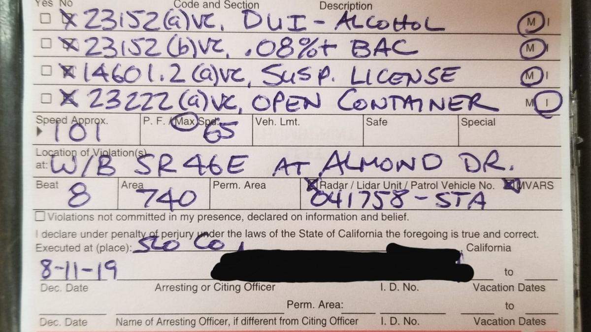 Templeton CHP has taken to posting recent citations on Facebook to warn the public about dangerous drivers.