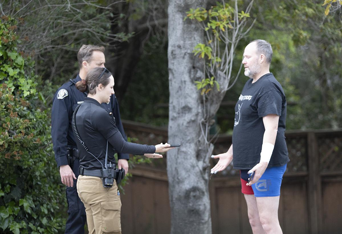 San Luis Obispo police respond to an altercation in the 100 block of Kentucky Street on Friday, April 6, 2023. A man was injured and a female suspect was arrested.