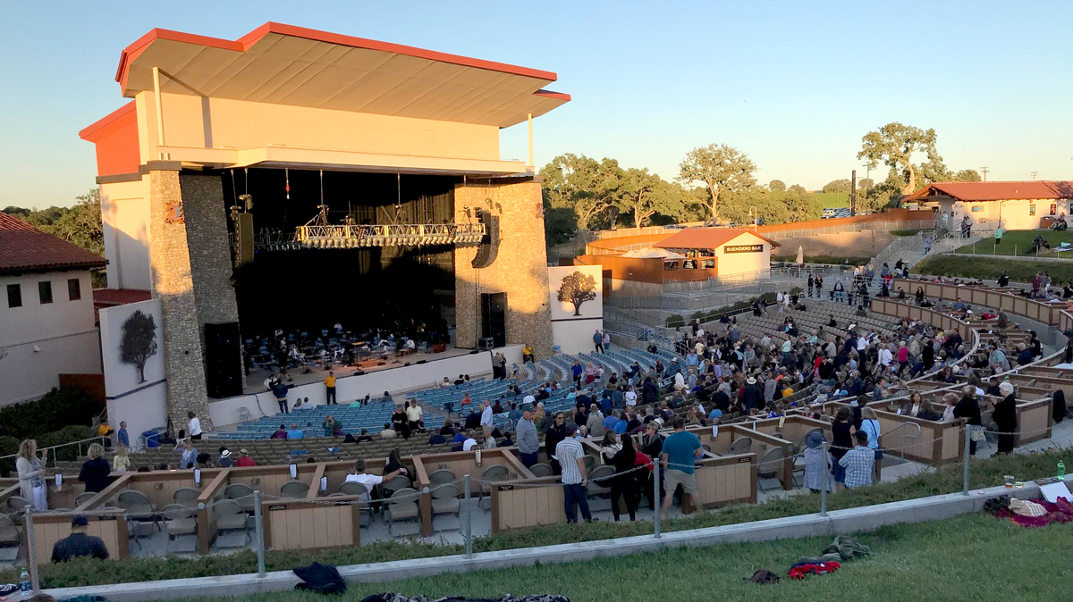 Fans arrive for a concert at Vina Robles Amphitheater in 2018. 