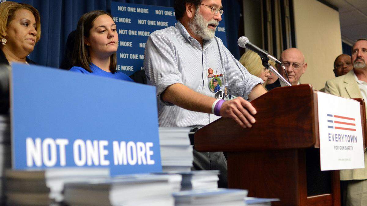 Richard Martinez working for Everytown for Gun Safety.