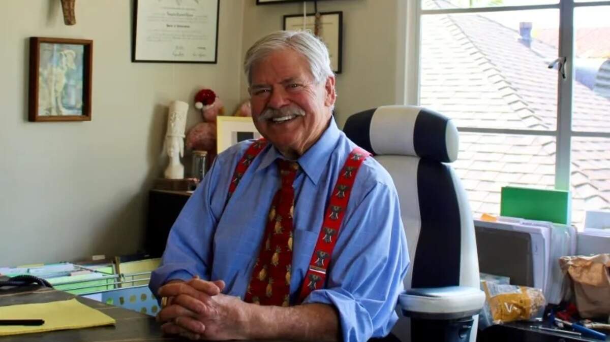 Doug Hayes sits at his desk at Hayes Law Offices in Santa Barbara just days after getting pepper-sprayed and thrown to the ground by a federal immigration agent.