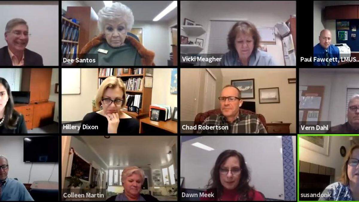 The Lucia Mar Unified School District’s board of trustees met Tuesday, Feb. 16, 2021, to discuss and vote on its new COVID-19 reopening plans.
