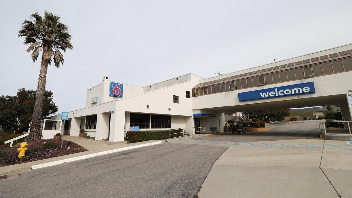 Motel 6 in San Simeon is seen on Feb. 2, 2023. Southern California real estate development firm Greens Group bought the motel in April 2022.