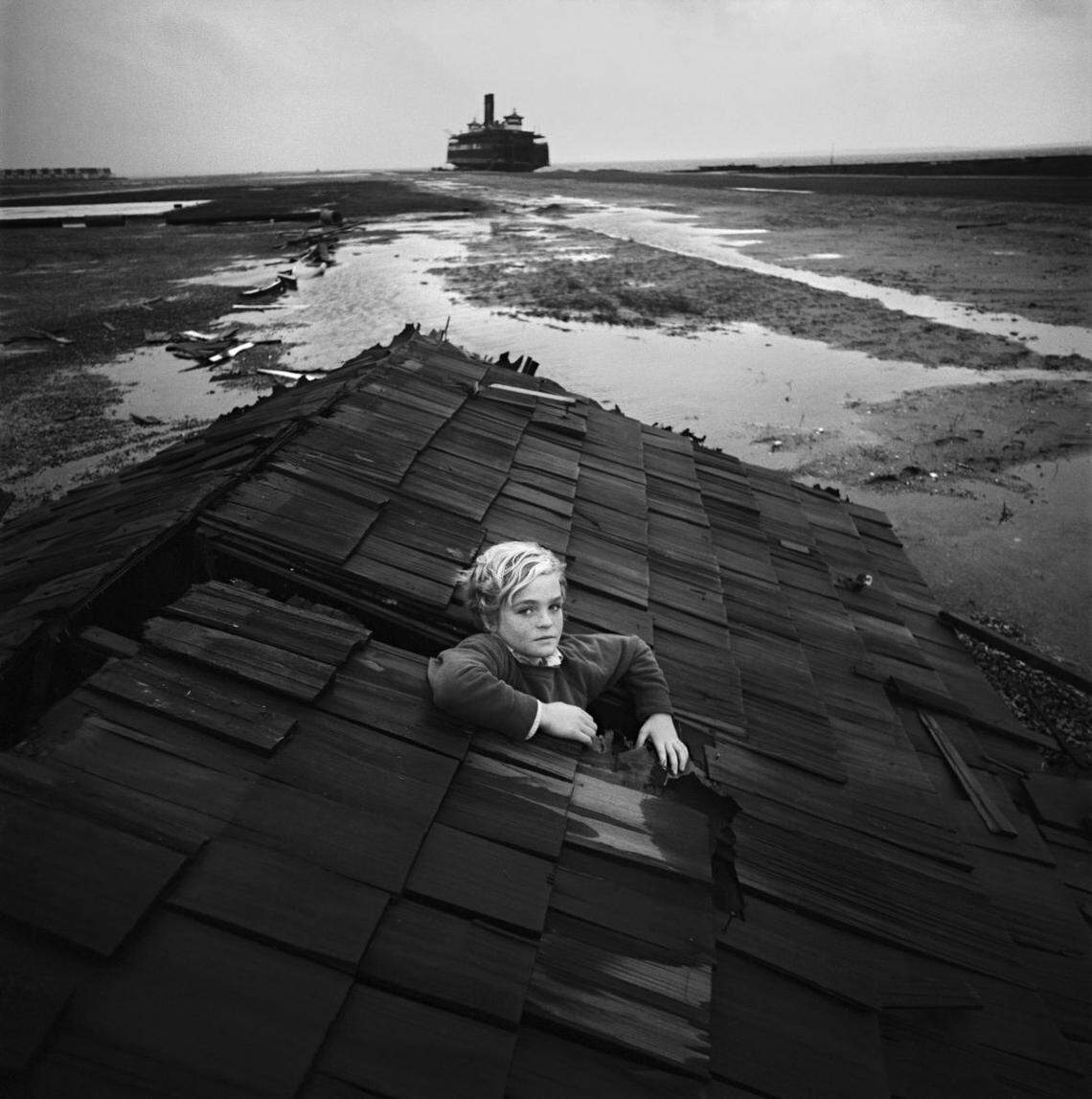 “Boy on Roof in Flood”