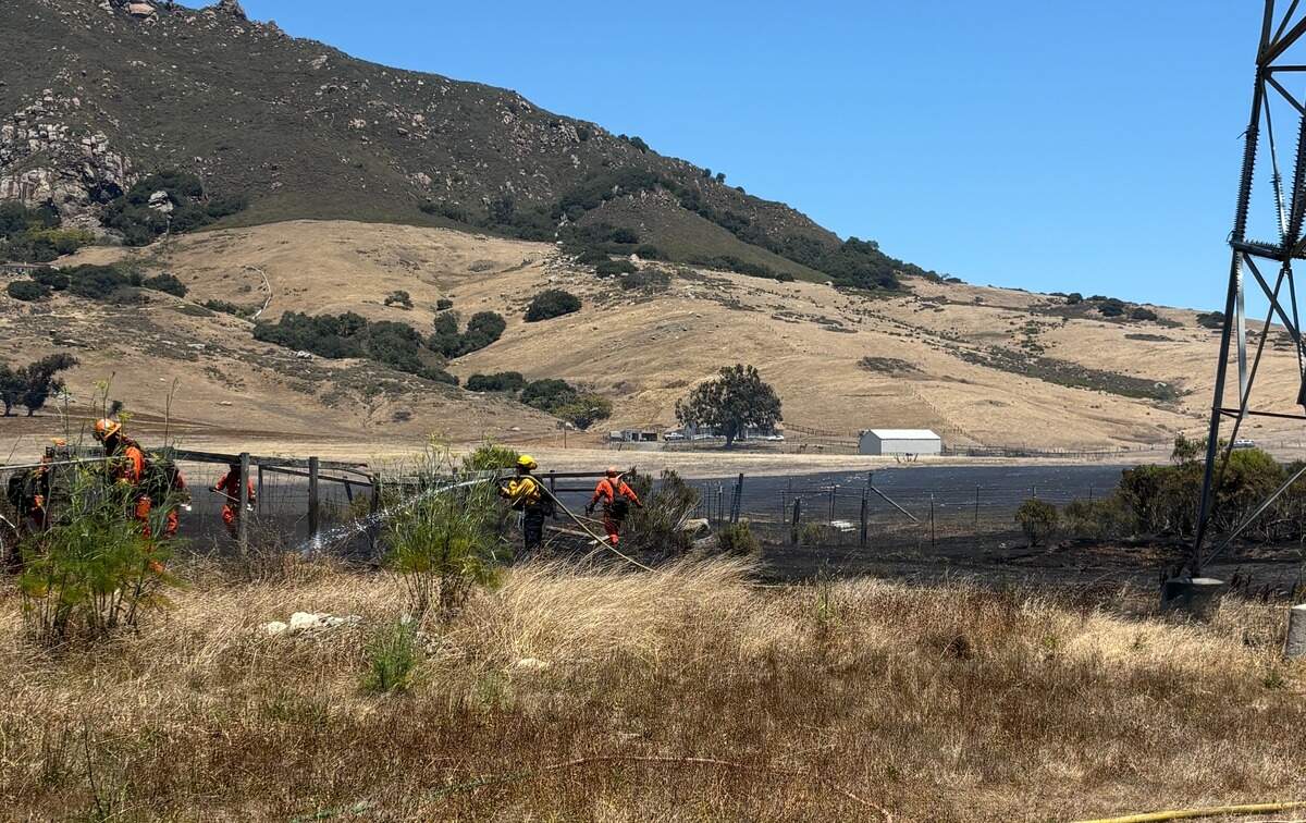 A portion of the Jewish Community Center’s 10-acre property in San Luis Obispo was burned in an 18-acre fire on July 5, 2026.