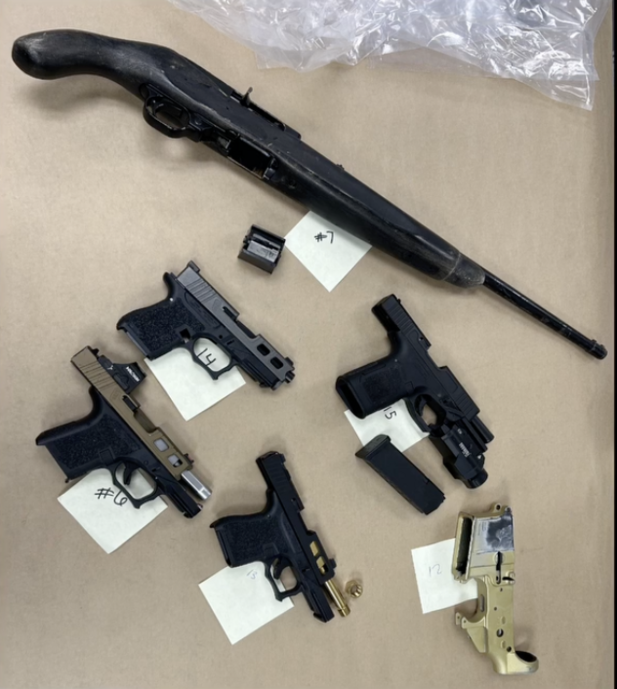 After being arrested on suspicion of stealing $1,600 in coins from a machine at Bob’s Car Wash in Grover Beach on May 5, 2026, Anthony Chargualaf, 43, was discovered to be in possession of a stolen cargo trailer, illegal firearms, ammunition and stolen property.