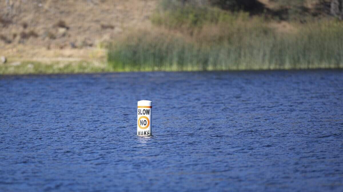 A new law allows body contact with the water at Santa Margarita Lake starting Jan. 1, 2027, but the details have yet to be worked out with San Luis Obispo County. The lake is seen here on Sept. 2, 2026.
