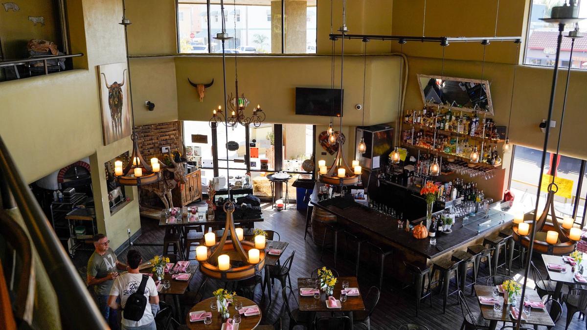 La Bodega Tapas in downtown Pismo Beach will close Oct. 25 after owners Teresa Cordeiro and John McCartney announced their retirement, pictured Thursday, Oct. 3, 2024. The building — a former bank converted by La Bodega’s ownership — will be the future home of Alex Bar-B-Q.