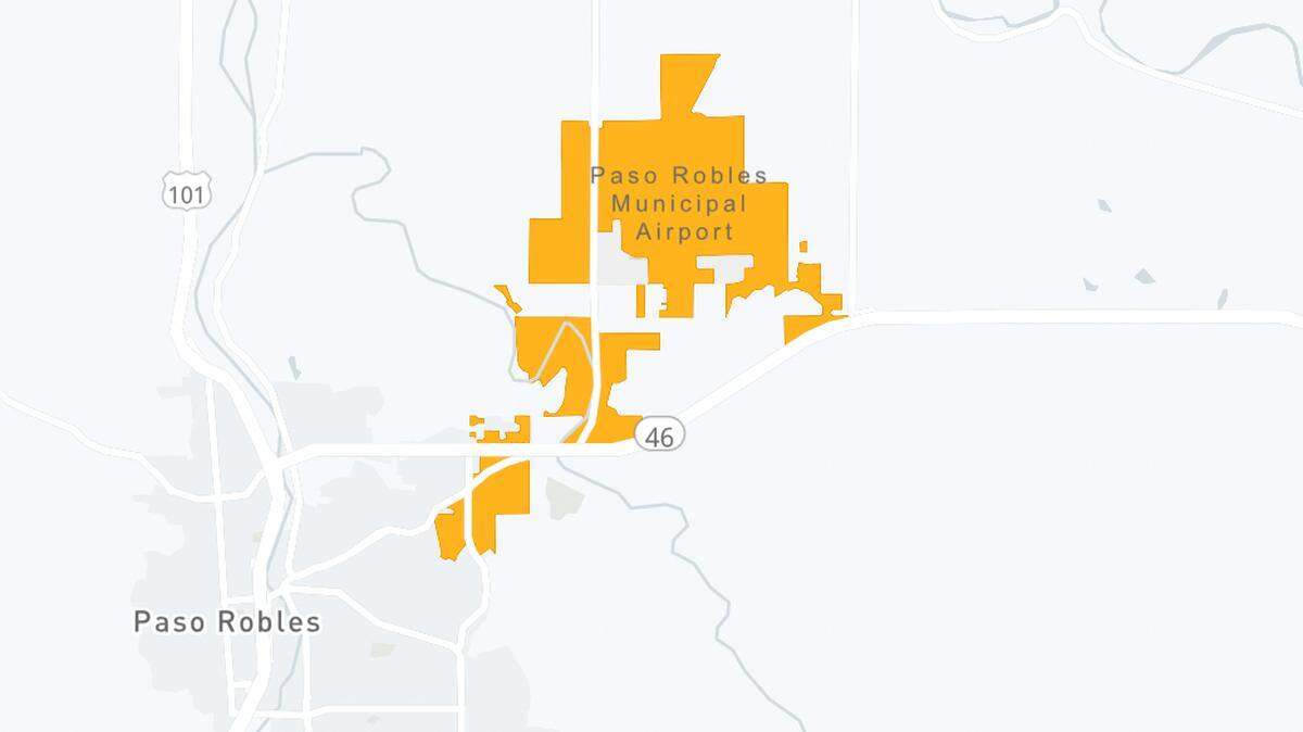 Around 500 Paso Robles PG&E customers lost power around 8:47 a.m.