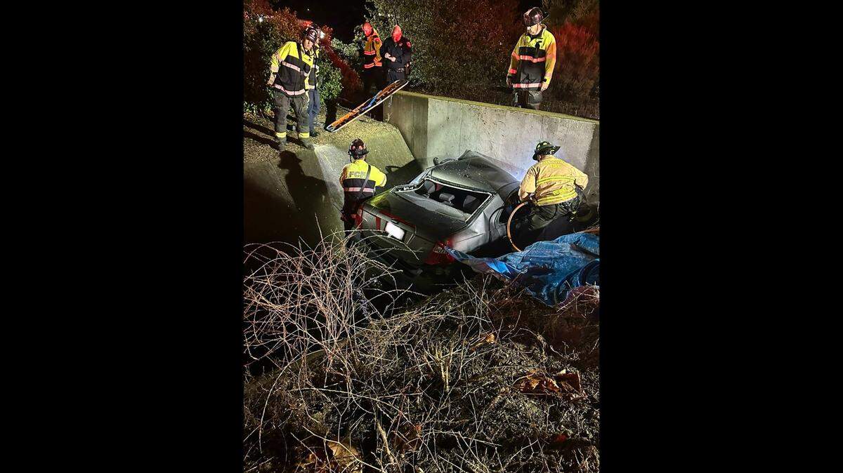A traffic collision on Highway 101 near Arroyo Grande trapped a driver in his vehicle Wednesday morning.