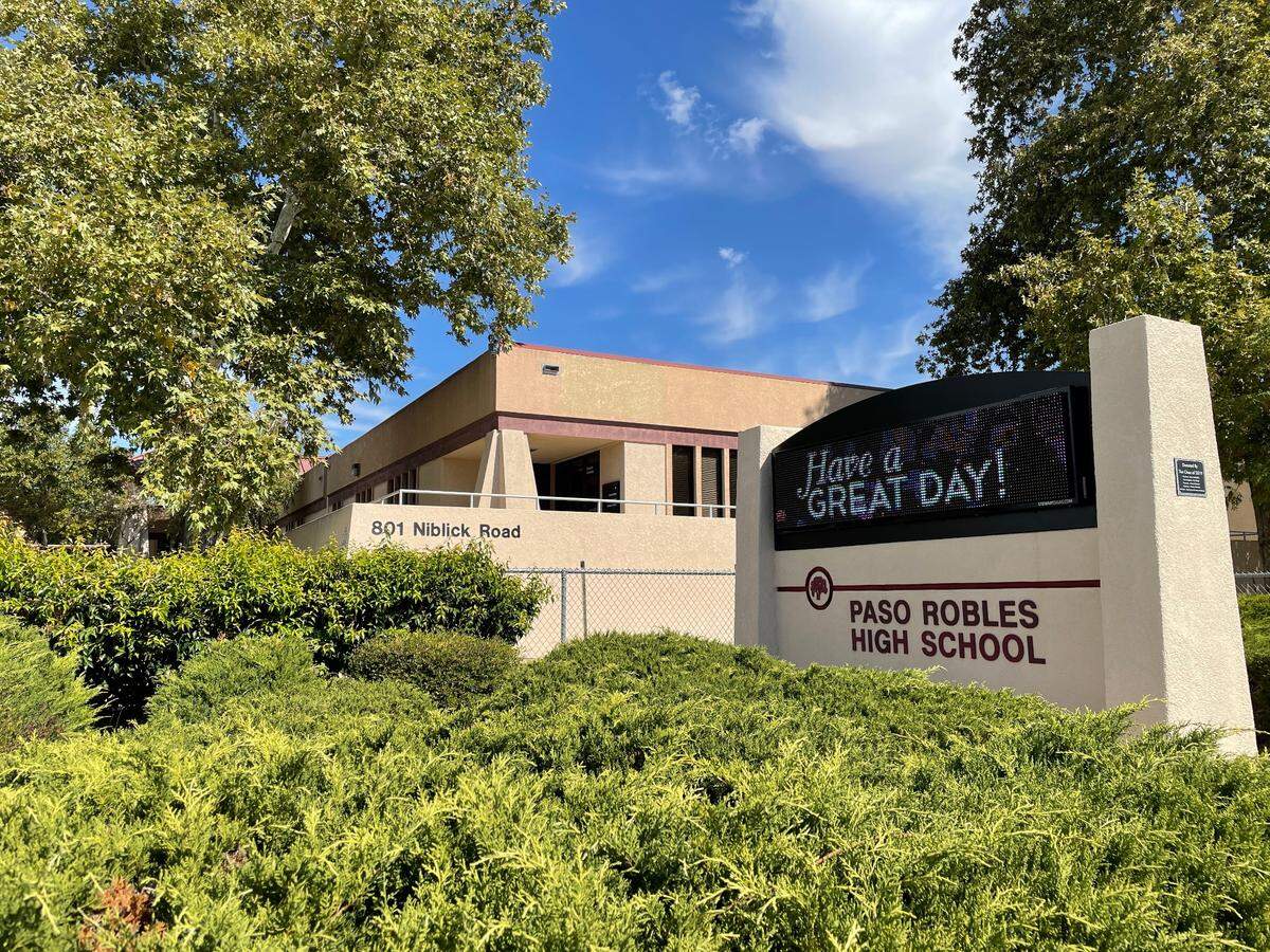 Paso Robles High School in northern San Luis Obispo County, California.