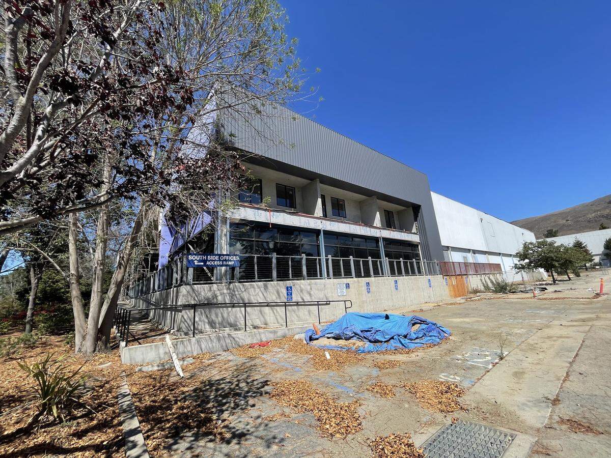 The city says a condemned property at 1150 Laurel Lane in San Luis Obispo has not been repaired and numerous safety concerns were present. Trash and construction debris littered the property on Sept. 11, 2025. The building was home to Bang the Drum Brewery and SLO City Church.