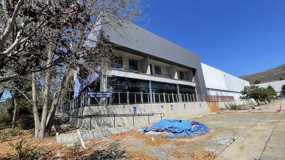 The city says a condemned property at 1150 Laurel Lane in San Luis Obispo has not been repaired and numerous safety concerns were present. Trash and construction debris littered the property on Sept. 11, 2025. The building was home to Bang the Drum Brewery and SLO City Church.