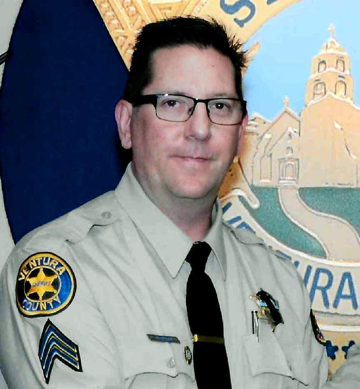 FILE - This undated photo provided by the Ventura County Sheriff’s Department shows Sheriff’s Sgt. Ron Helus, who was killed Wednesday, Nov. 7, 2018, in a deadly shooting at a country music bar in Thousand Oaks, Calif. Authorities say Helus killed in a mass shooting at the Southern California bar was shot five times by a gunman who killed 11 others, but struck fatally by a bullet fired by a highway patrolman. (Ventura County Sheriff’s Department via AP, File)