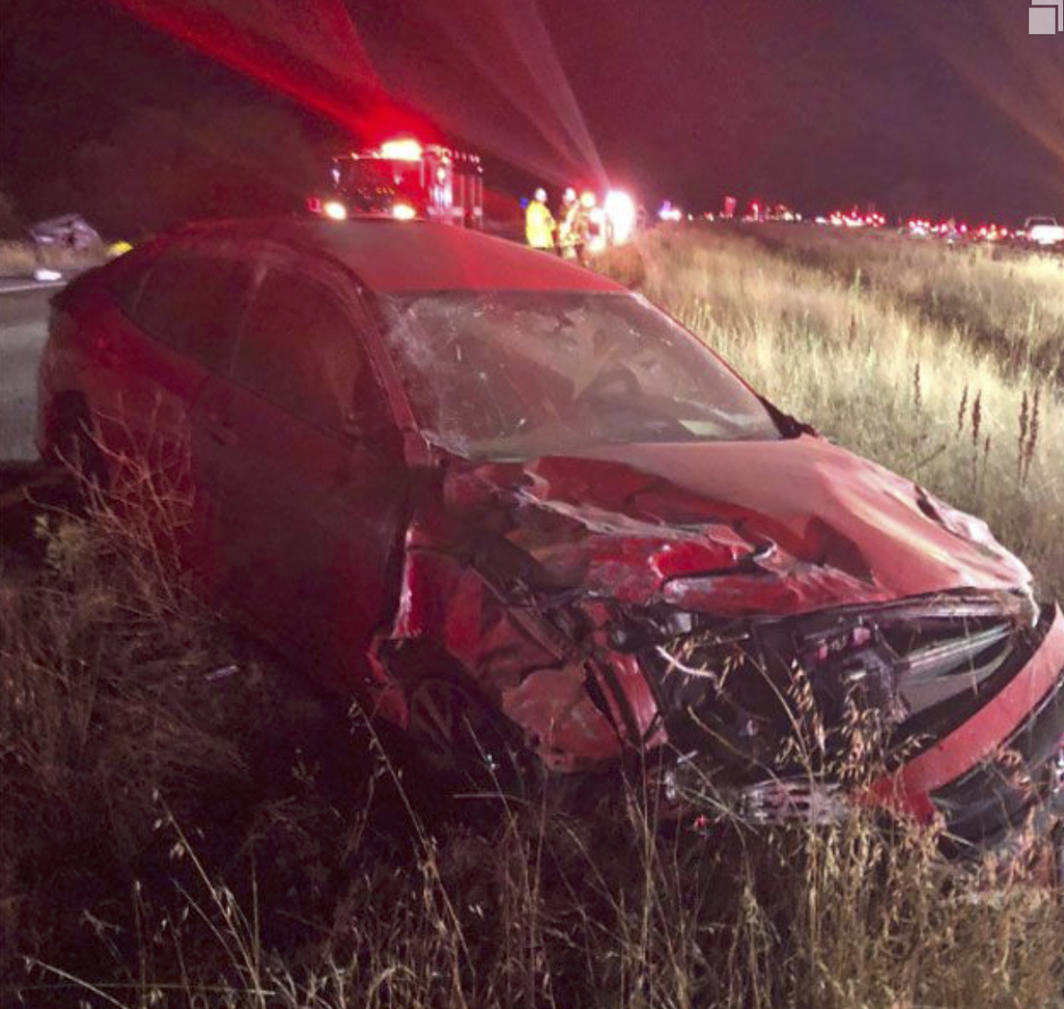 Two people were killed in a vehicle crash on Highway 1 just north of Highway 135 near Orcutt late Saturday night
